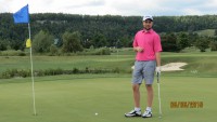 golfer on the 9th hole charity support