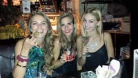 beautiful best friends martini night smiles