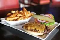 guelph ontario symposium cafe cheeseburger & fries