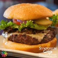 ontario restaurants near me lunch cheese burgers at symposium cafe