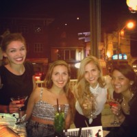 friends enjoying martini cocktails at symposium bar restaurants