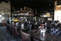 woodbridge symposium cafe restaurant lounge rich leather interiors dessert showcase licensed bar