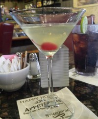 candy apple martini at symposium cafe restaurants