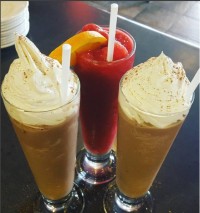 iced cappuccinos ice cream whipped cream