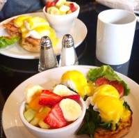 aurora restaurant breakfast menu eggs benedict at symposium cafe
