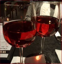 celebrating with wine