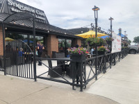 cobourg restaurant dining on our spacious outdoor patio at symposium cafe