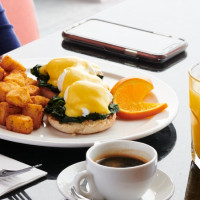 milton restaurant breakfast meeting eggs florentine espresso at symposium cafe