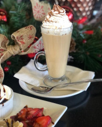 holiday get together latte symposium cafe restaurant