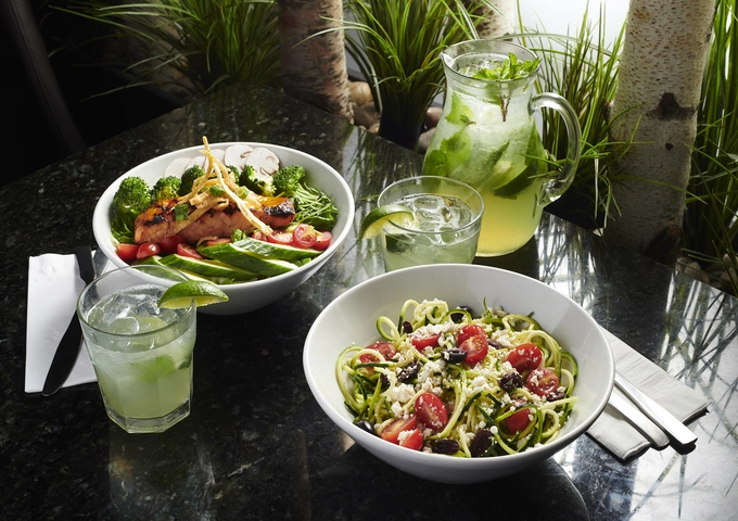 Dinner entrees at Symposium Cafe Restaurant Aurora, a cozy Oakville restaurant for casual dining