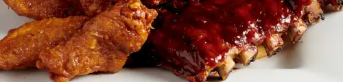 Ribs & Wing Dinner, 1/2 Price Pitchers