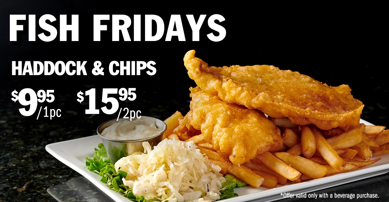 Friday Fish Chips Specials at Symposium Cafe