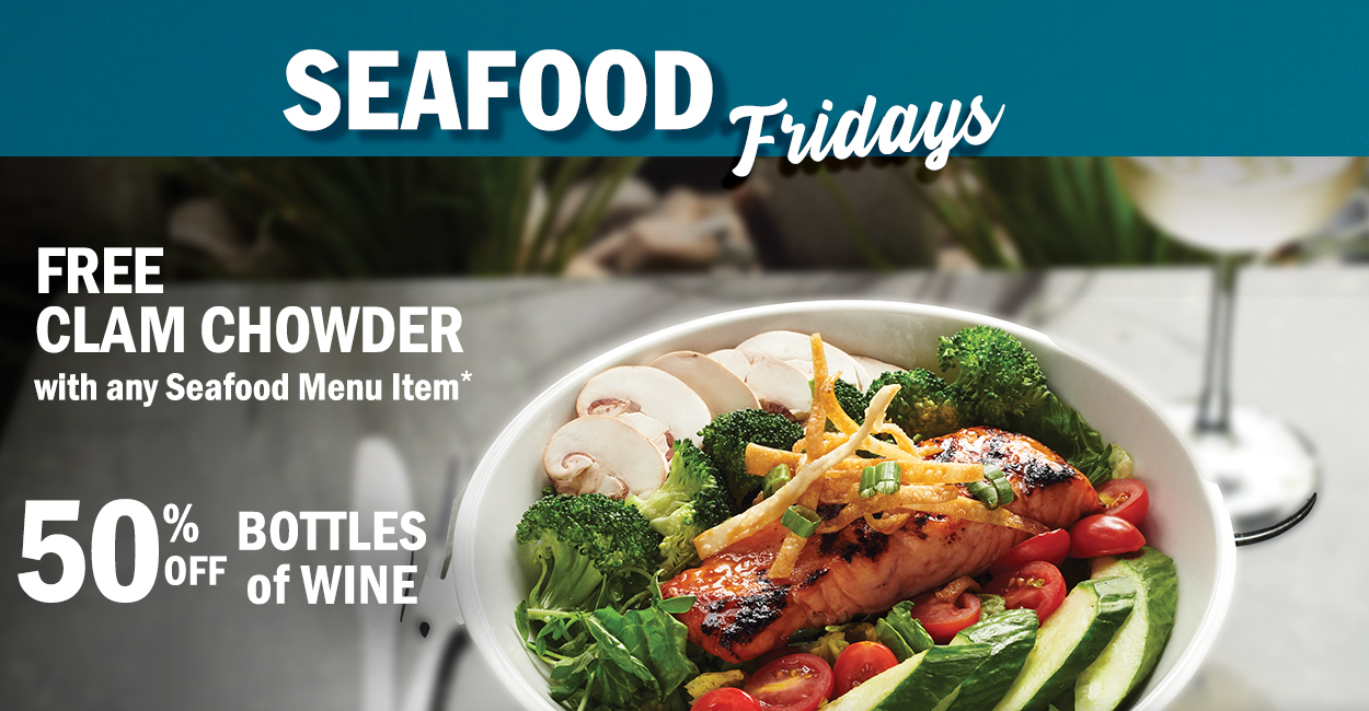 Friday Wine Bottles and Free Bowl of Creamy Clam at Symposium Cafe