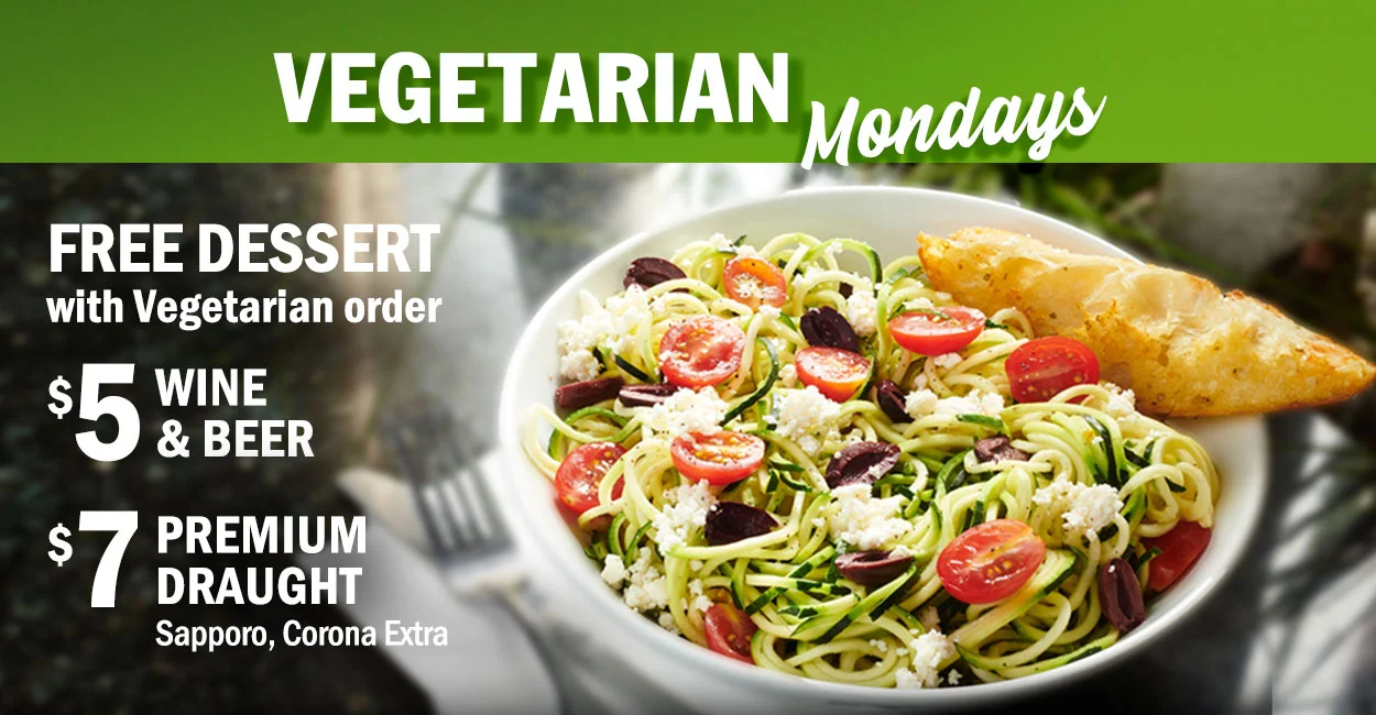 Monday Vegeterian and Dessert at Symposium Cafe