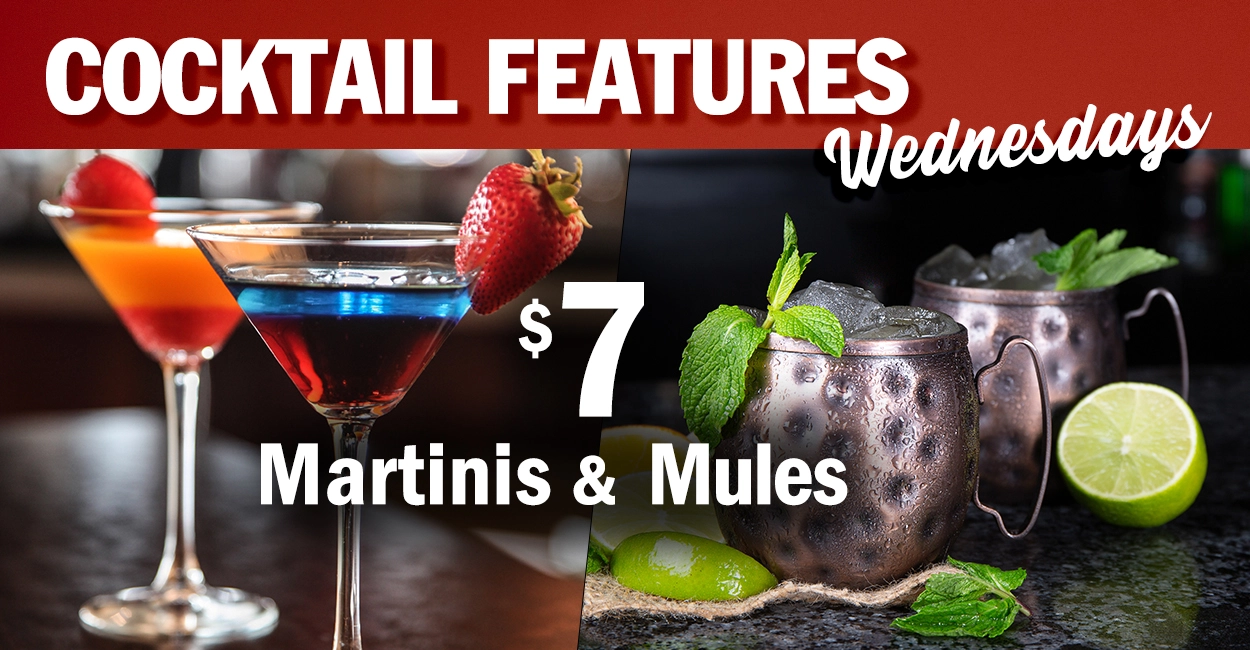 Wednesday Mussels, Martini Specials and Mule Cocktail at Symposium Cafe