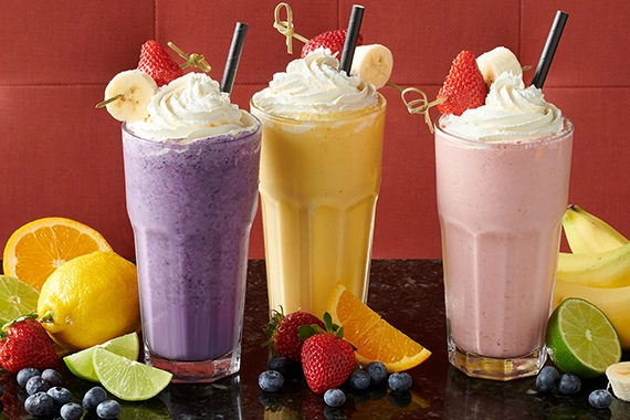Fresh Fruit Milk Shakes