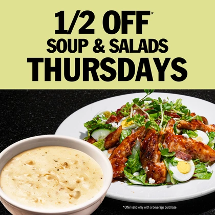 Soups Salads on Thursday at Symposium Cafe