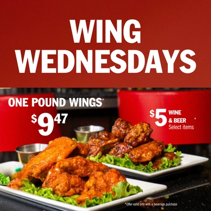 Wednesday Wings Specials at Symposium Cafe