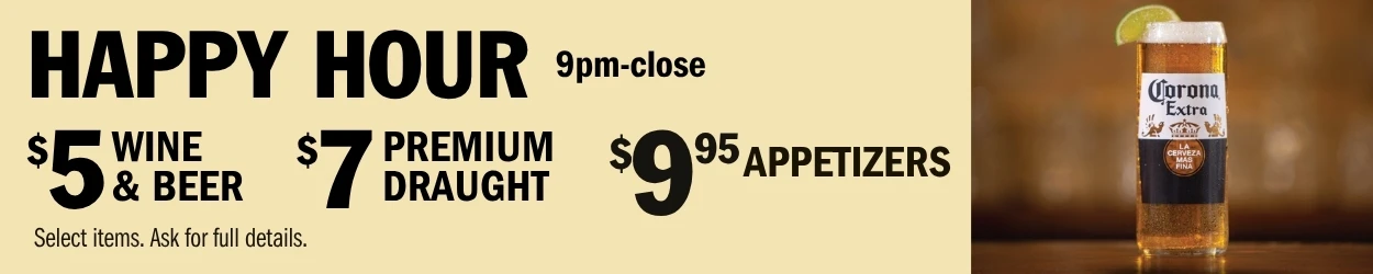 Friday Happy hour at Symposium Cafe