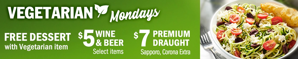 Monday Specials at Symposium Cafe