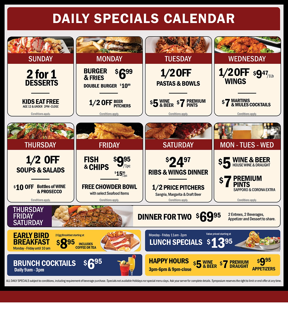 Symposium Weekly Calendar