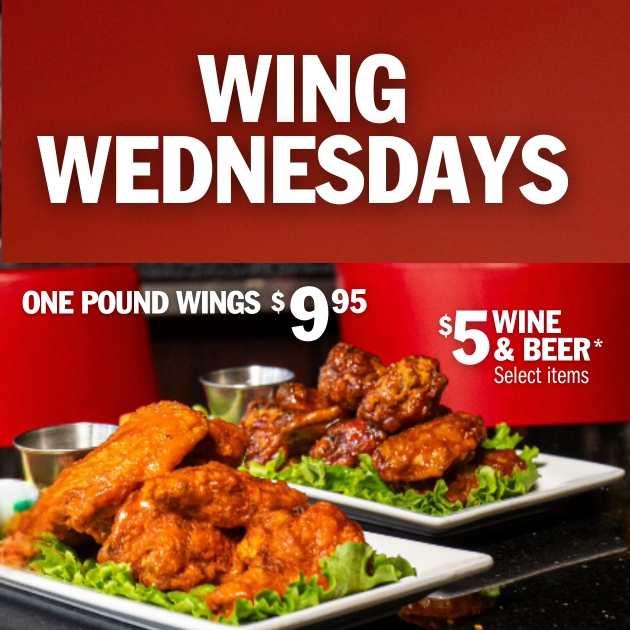 Wednesday Wings Specials at Symposium Cafe